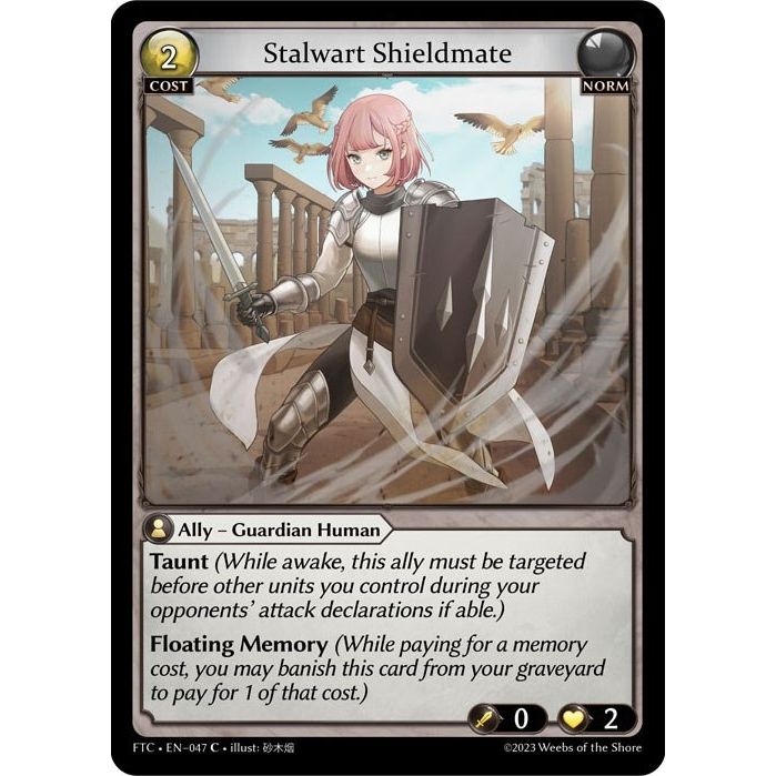 Image for Stalwart Shieldmate (047) (FTC) - Grand Archive TCG