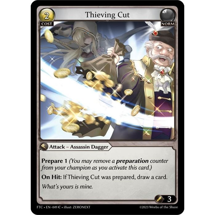 Image for Thieving Cut (049) (FTC) - Grand Archive TCG