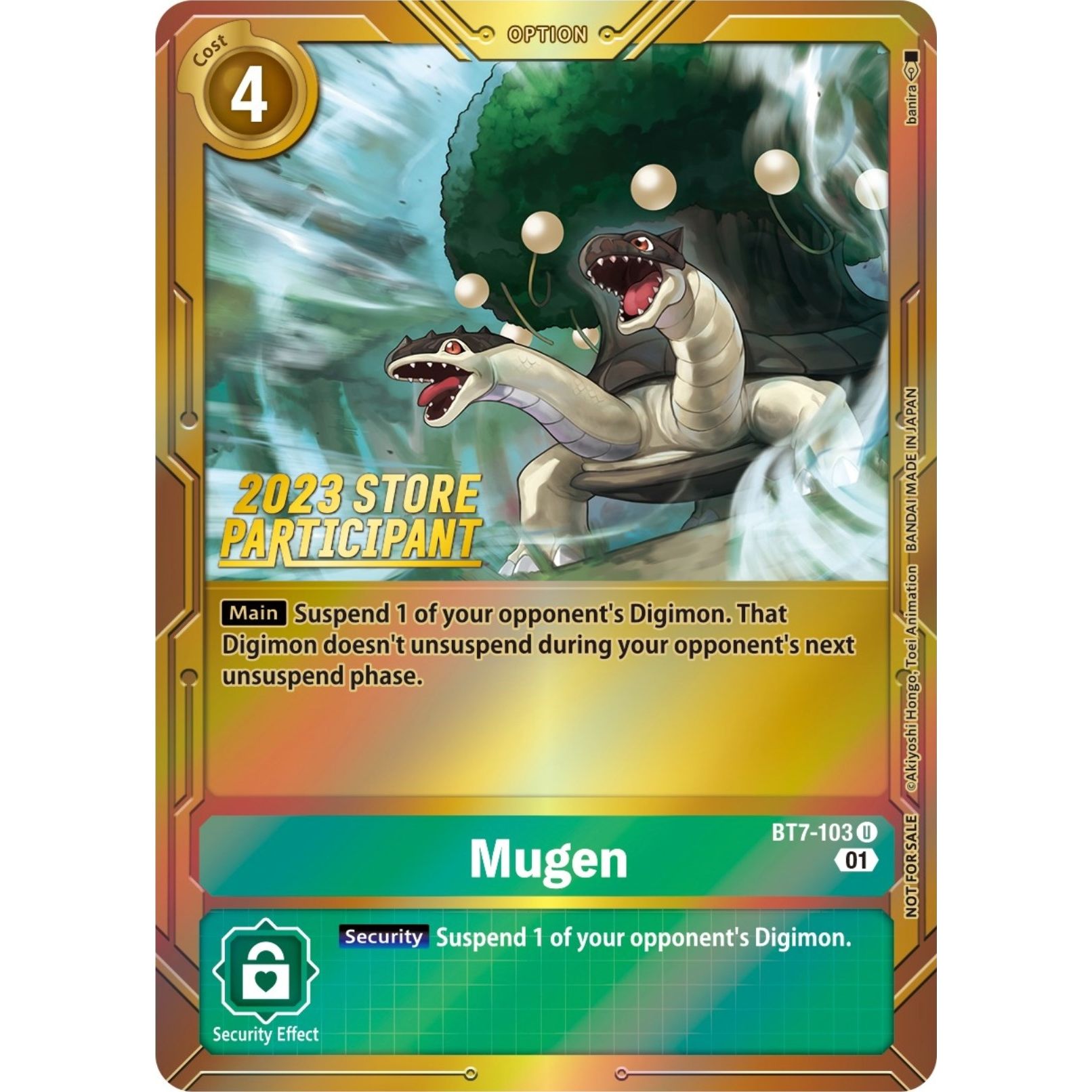 Image for Mugen (2023 Store Participant) (BT7-103 U) (BT07) - Digimon Card Game