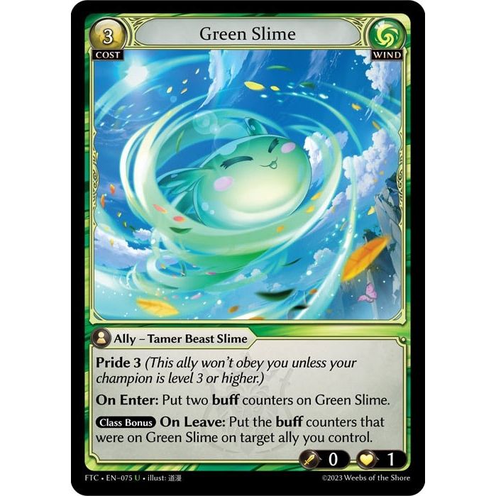 Image for Green Slime (075) (FTC) - Grand Archive TCG