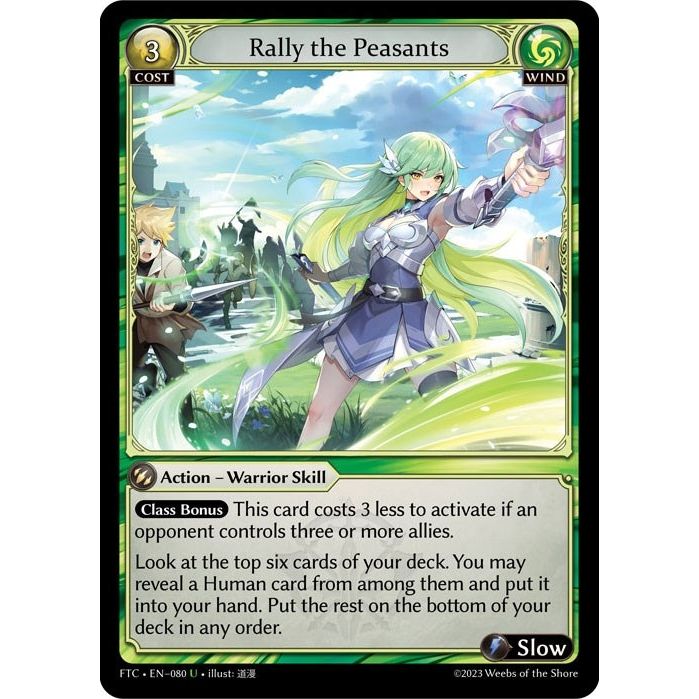 Image for Rally the Peasants (080) (FTC) - Grand Archive TCG