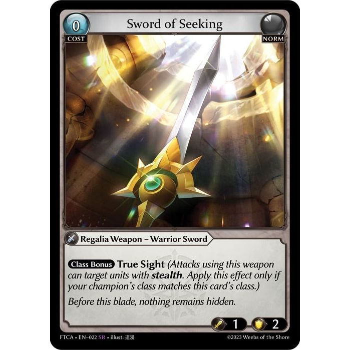 Image for Sword of Seeking (022) (FTC) - Grand Archive TCG