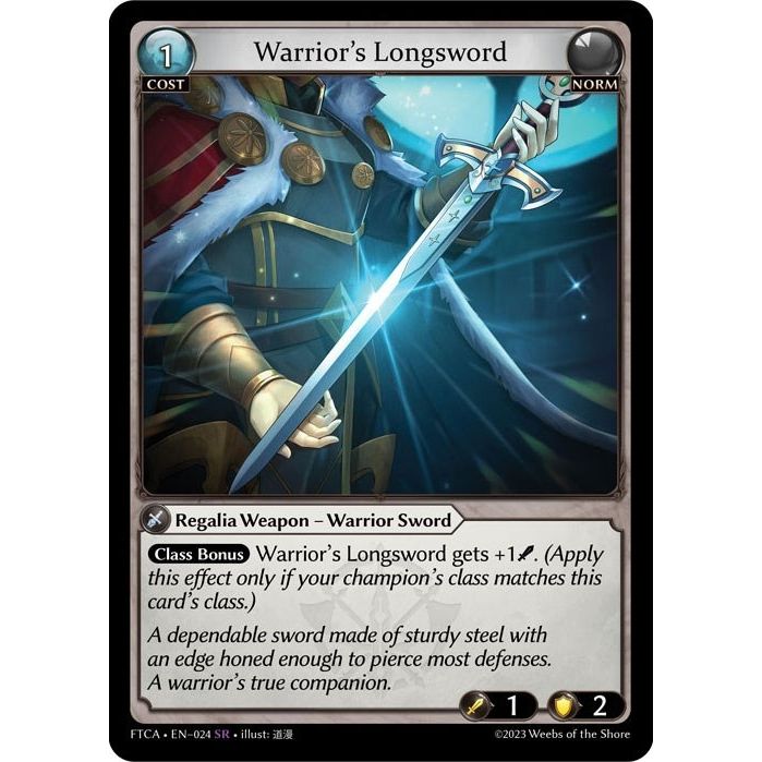 Image for Warrior's Longsword (024) (FTC) - Grand Archive TCG