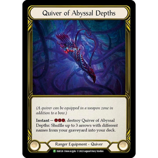 Image for Quiver of Abyssal Depths (Golden) - FAB126 (FAB126) (PR) - Flesh and Blood TCG