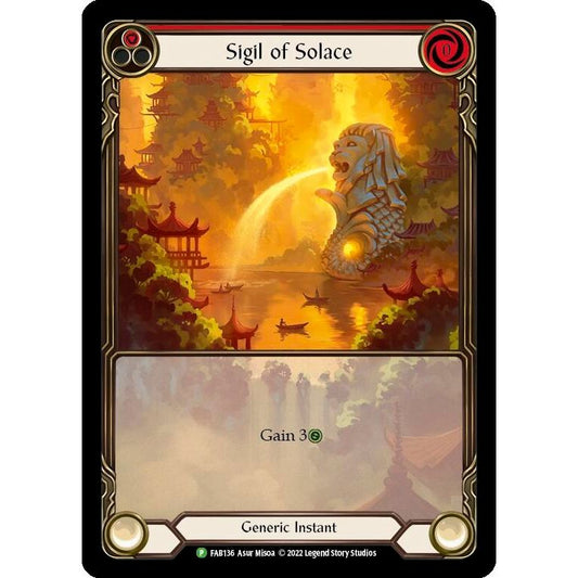 Image for Sigil of Solace - FAB136 (FAB136) (PR) - Flesh and Blood TCG