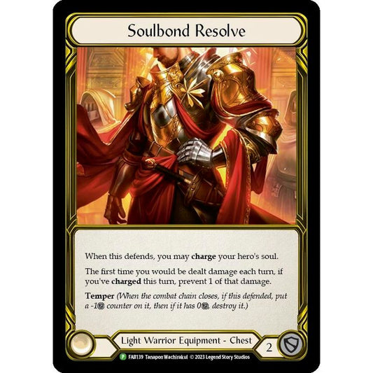 Image for Soulbond Resolve (Golden) - FAB139 (FAB139) (PR) - Flesh and Blood TCG