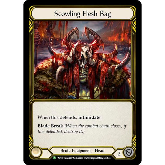 Image for Scowling Flesh Bag (Golden) - FAB140 (FAB140) (PR) - Flesh and Blood TCG