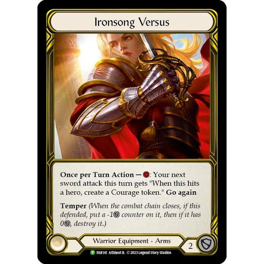 Image for Ironsong Versus (Golden) - FAB141 (FAB141) (PR) - Flesh and Blood TCG