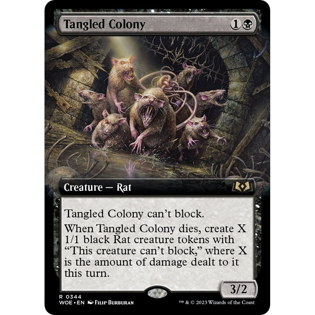 Image for Tangled Colony (Extended Art) (344) (WOE) - Magic: The Gathering