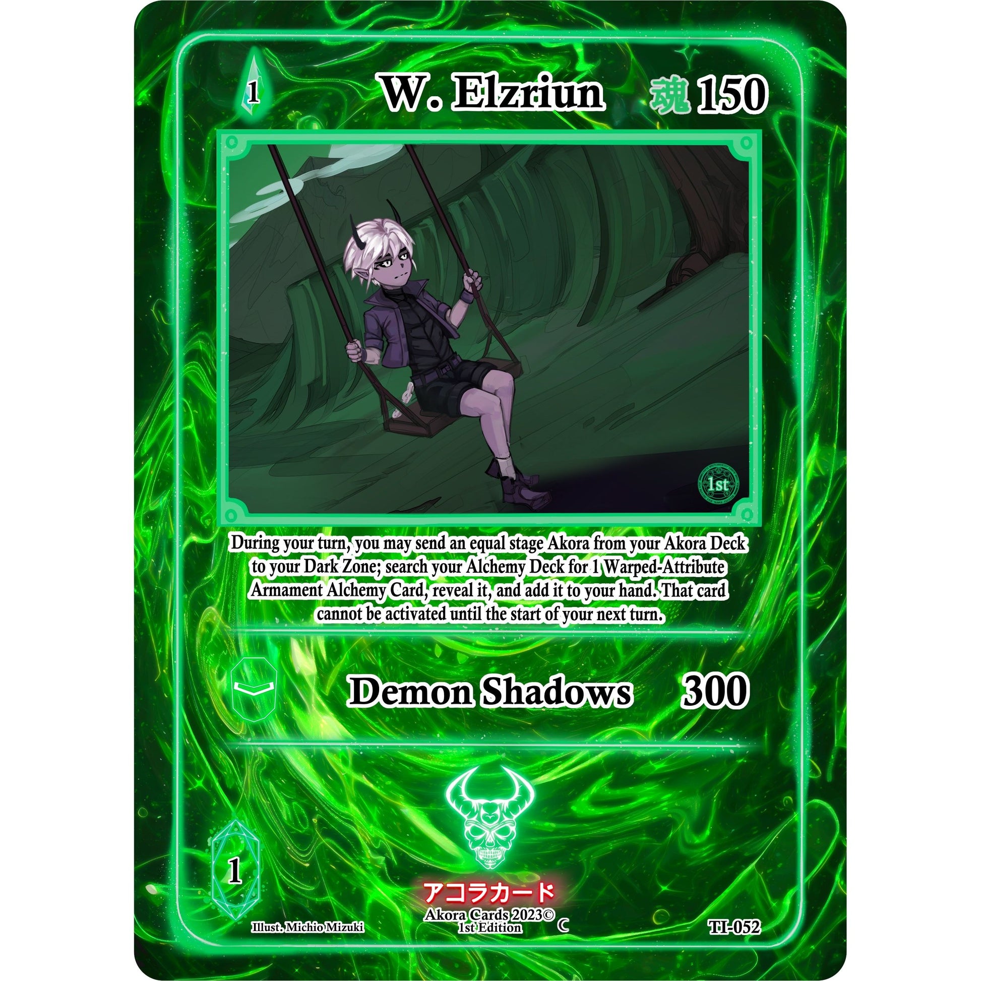 Image for W. Elzriun (TI-052) (TI1E) - Akora TCG