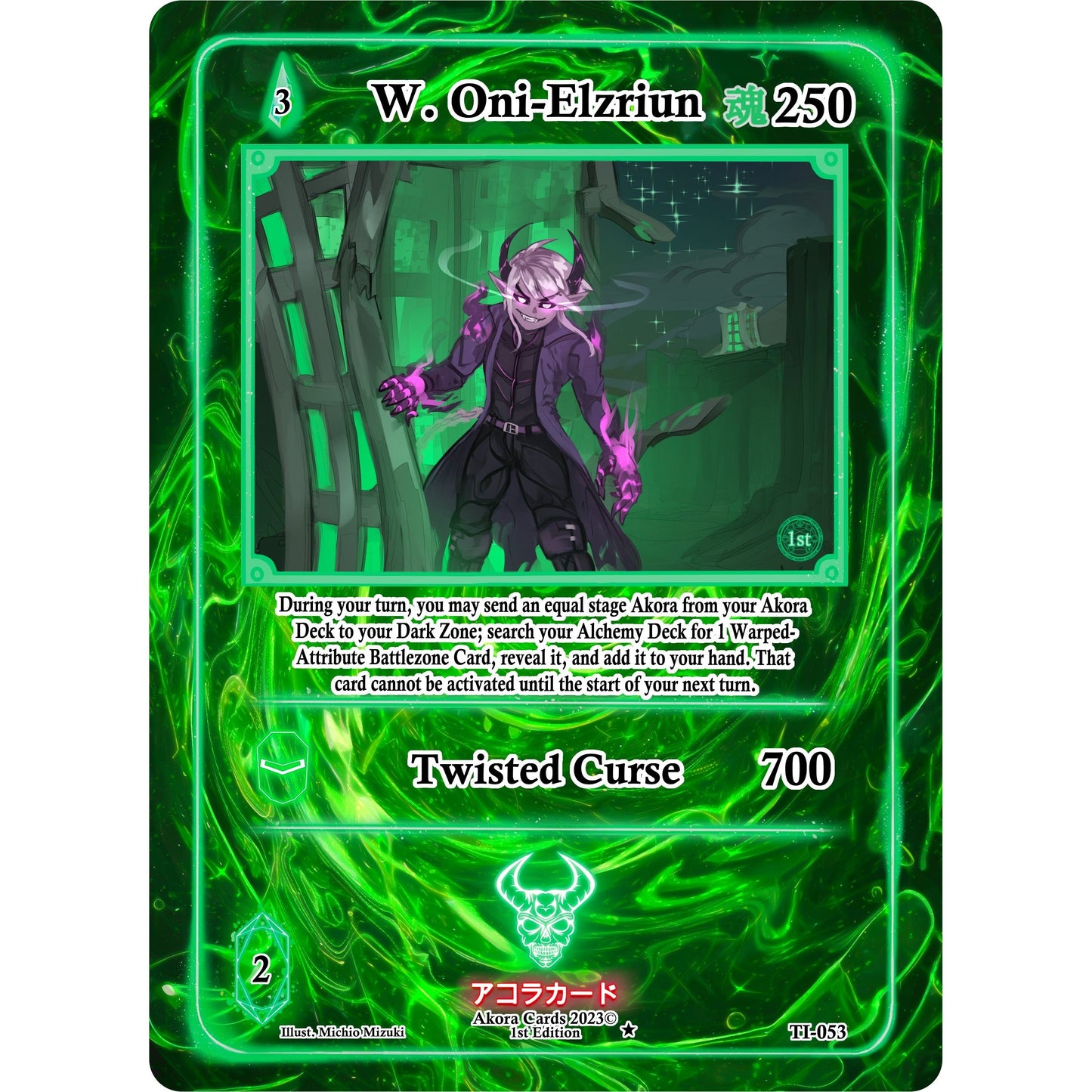 Image for W. Oni-Elzriun (TI-053) (TI1E) - Akora TCG