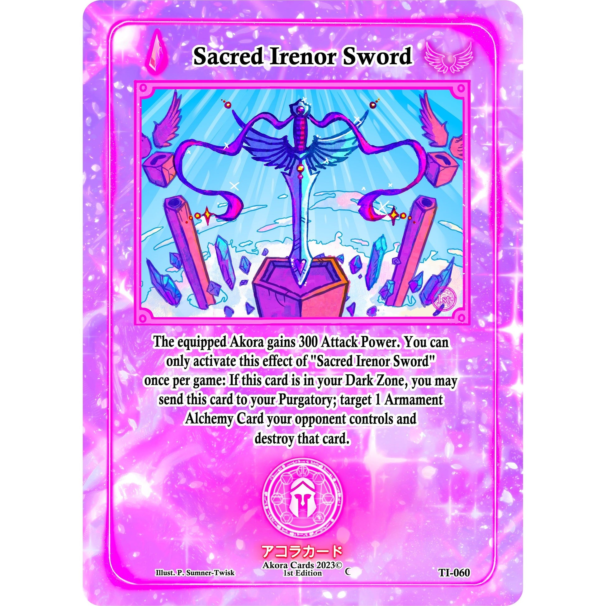 Image for Sacred Irenor Sword (TI-060) (TI1E) - Akora TCG