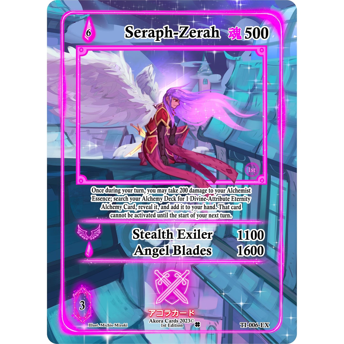Image for Seraph-Zerah (Extended Art) (TI-006-EX) (TI1E) - Akora TCG