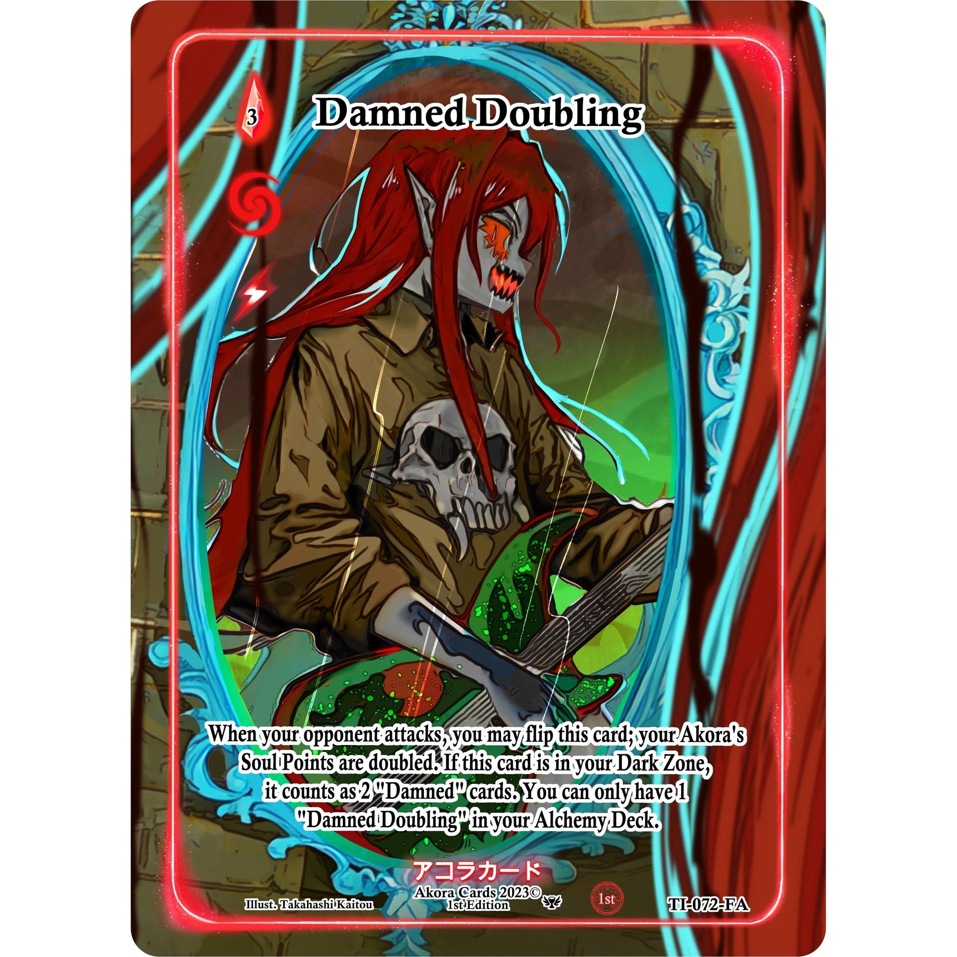 Image for Damned Doubling (Full Art) (TI-072-FA) (TI1E) - Akora TCG