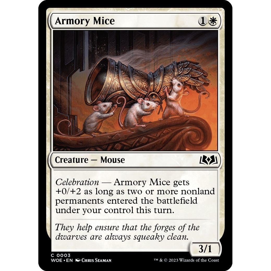 Image for Armory Mice (3) (WOE) - Magic: The Gathering