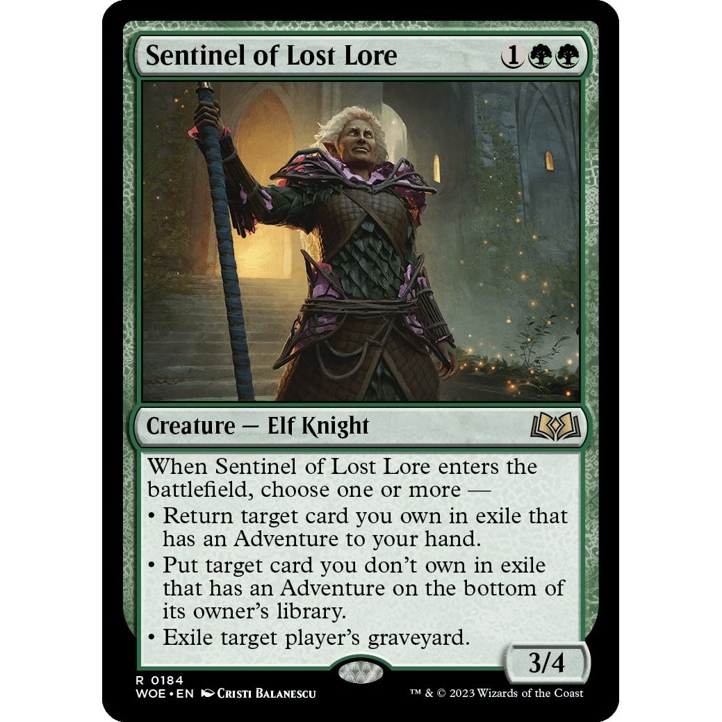 Image for Sentinel of Lost Lore (184) (WOE) - Magic: The Gathering