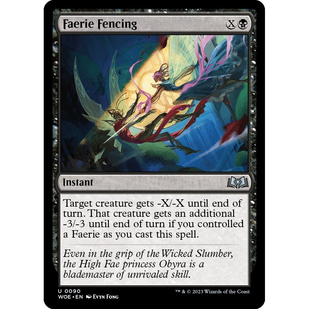 Image for Faerie Fencing (90) (WOE) - Magic: The Gathering