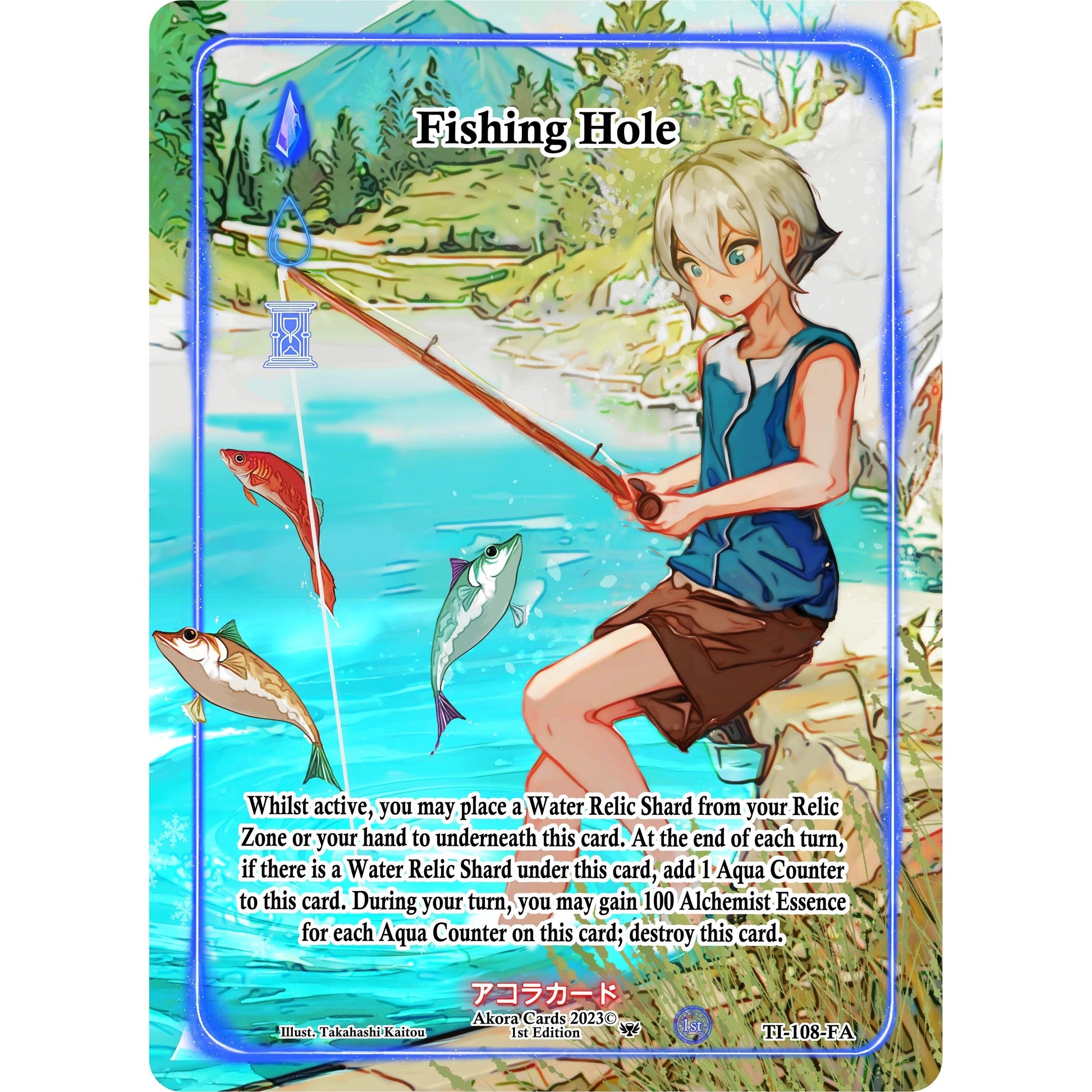 Image for Fishing Hole (Full Art) (TI-108-FA) (TI1E) - Akora TCG