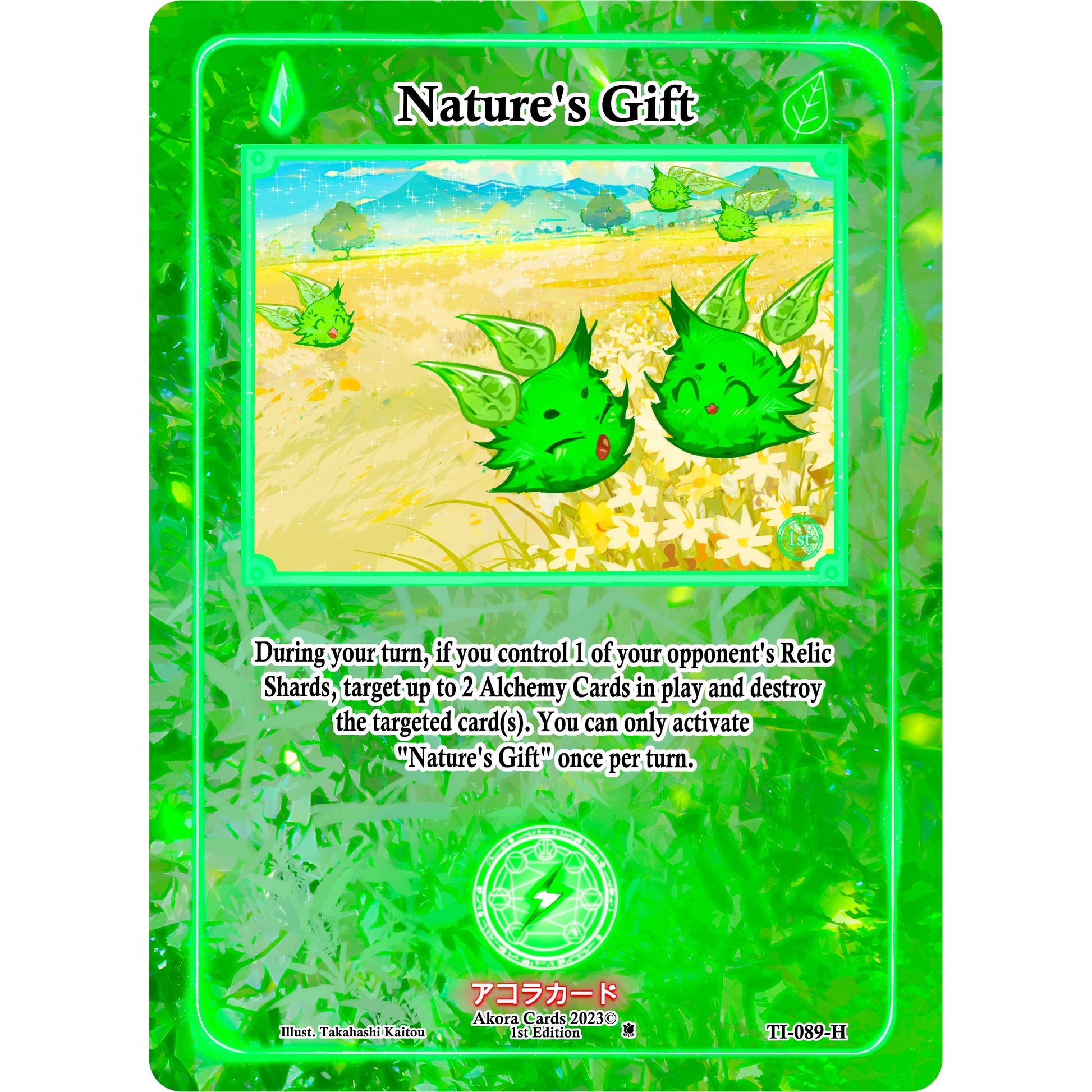Image for Nature's Gift (Holo) (TI-089-H) (TI1E) - Akora TCG