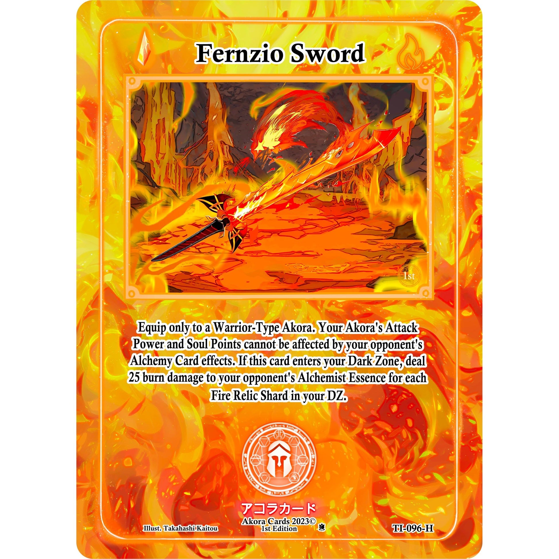 Image for Fernzio Sword (Holo) (TI-096-H) (TI1E) - Akora TCG