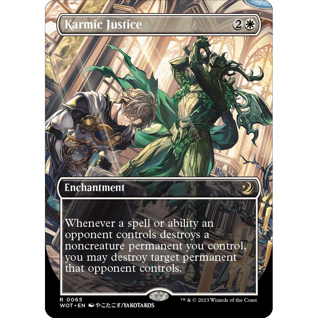 Image for Karmic Justice (Anime Borderless) (65) (WOT) - Magic: The Gathering