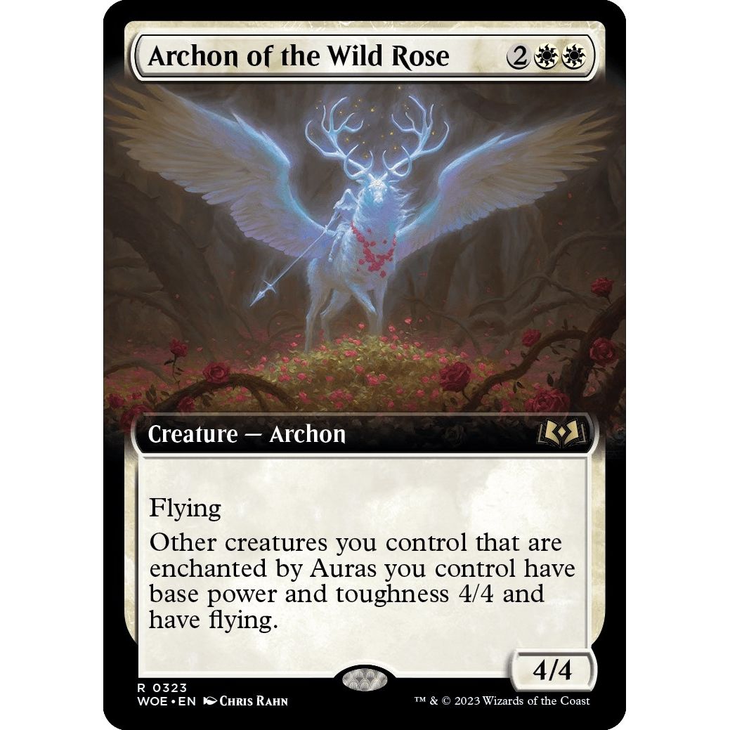 Image for Archon of the Wild Rose (Extended Art) (323) (WOE) - Magic: The Gathering