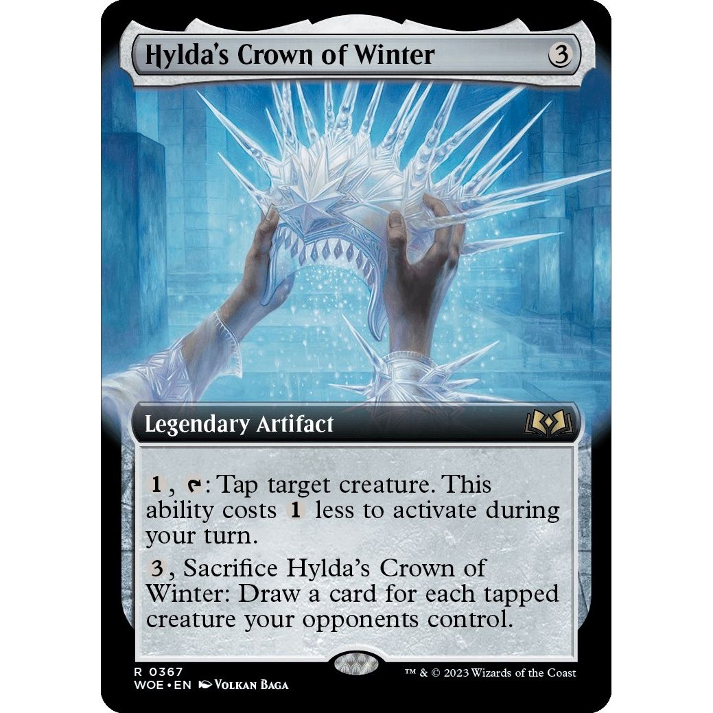 Image for Hylda's Crown of Winter (Extended Art) (367) (WOE) - Magic: The Gathering