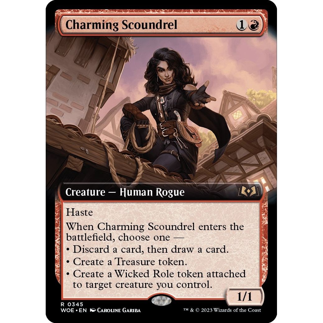 Image for Charming Scoundrel (Extended Art) (345) (WOE) - Magic: The Gathering