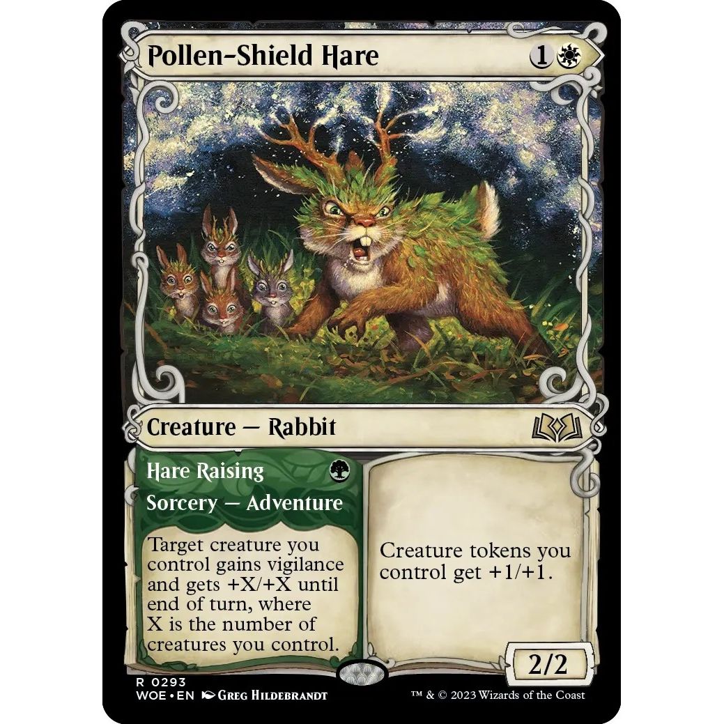 Image for Pollen-Shield Hare (Showcase) (293) (WOE) - Magic: The Gathering