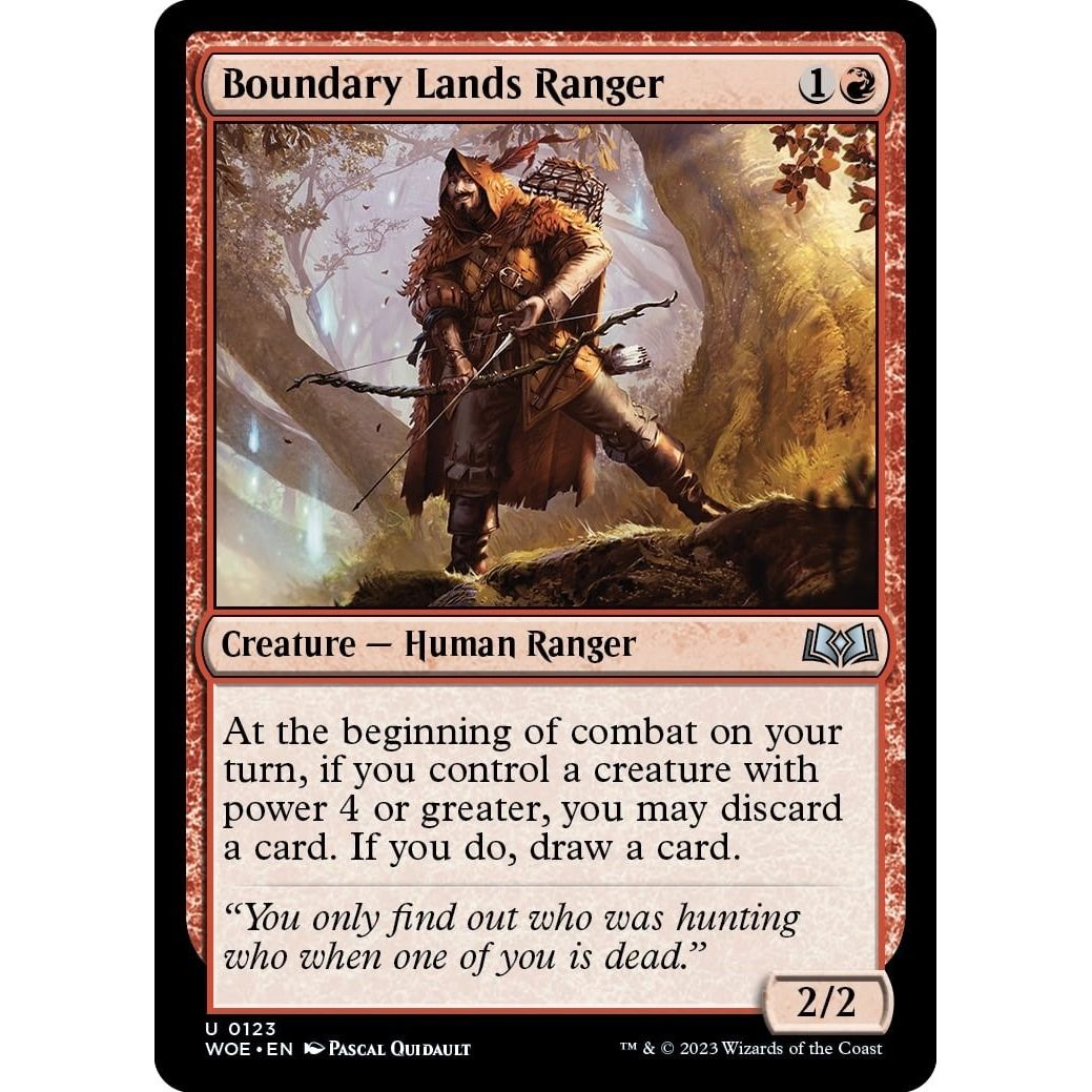 Image for Boundary Lands Ranger (123) (WOE) - Magic: The Gathering