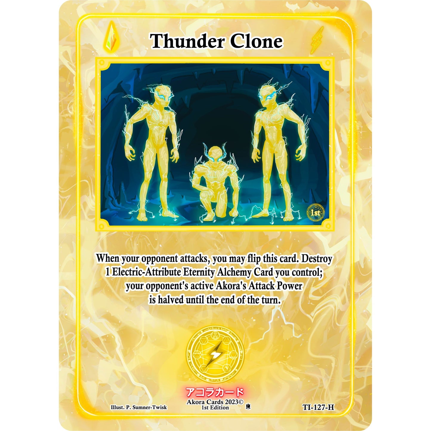 Image for Thunder Clone (Holo) (TI-127-H) (TI1E) - Akora TCG