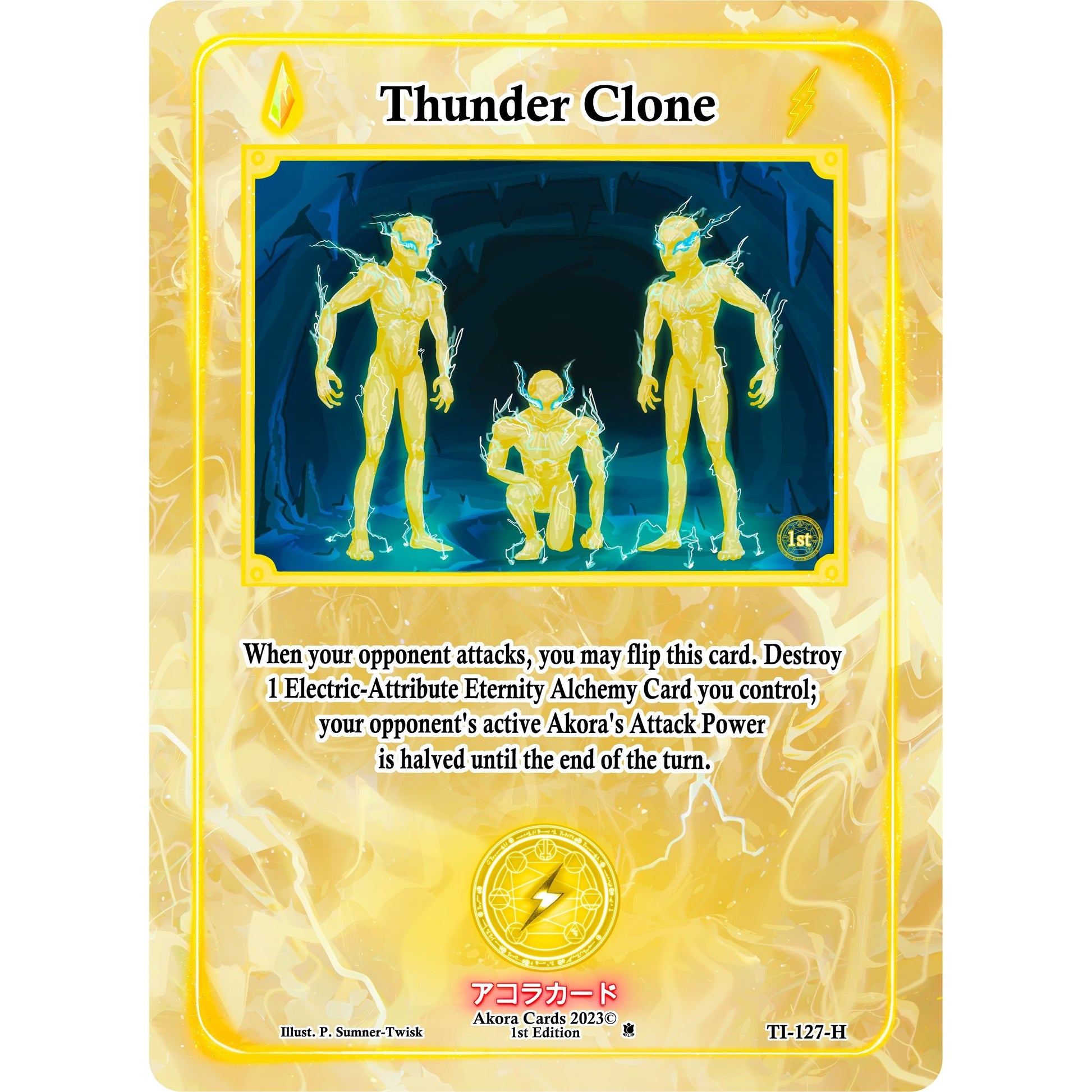 Image for Thunder Clone (Holo) (TI-127-H) (TI1E) - Akora TCG
