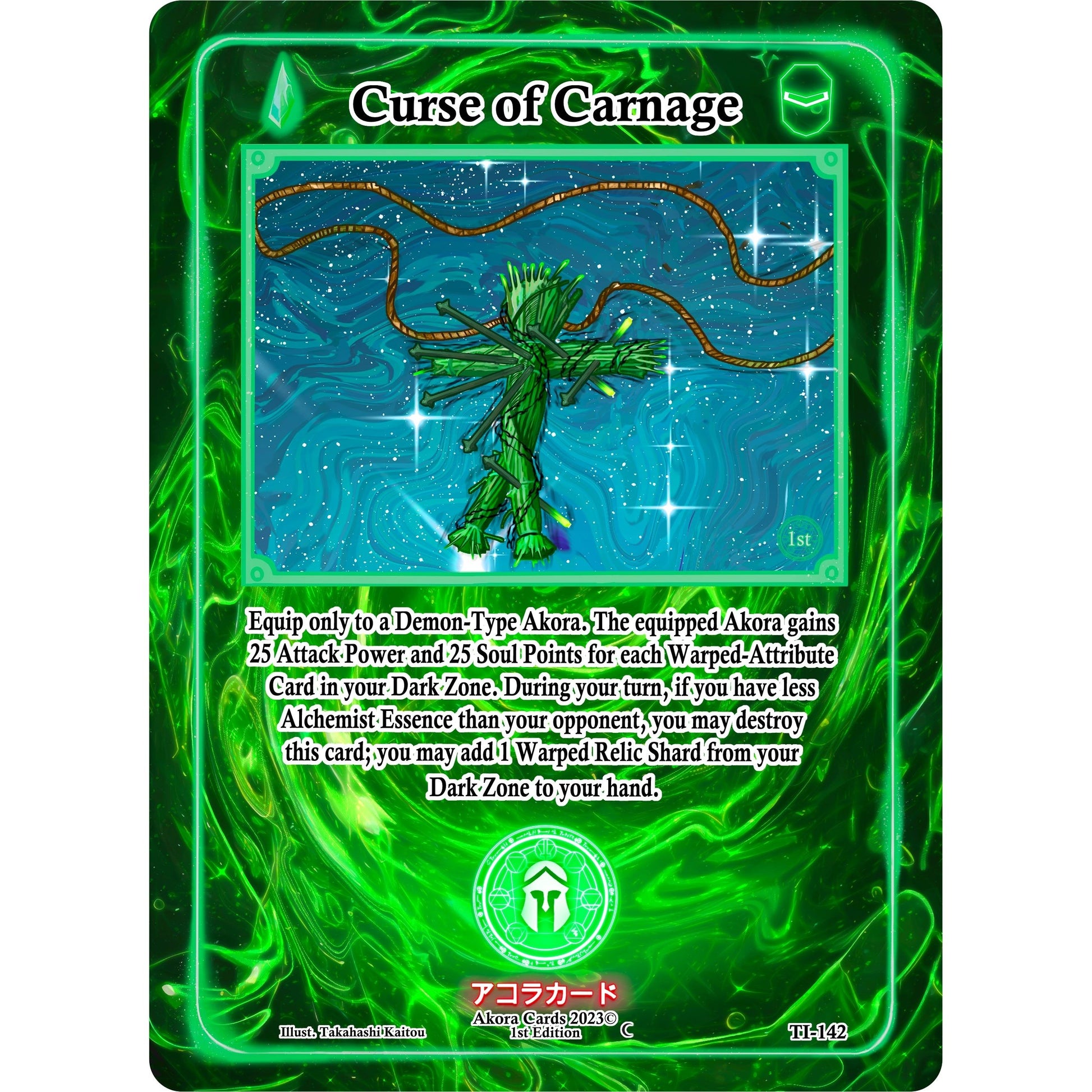 Image for Curse of Carnage (TI-142) (TI1E) - Akora TCG