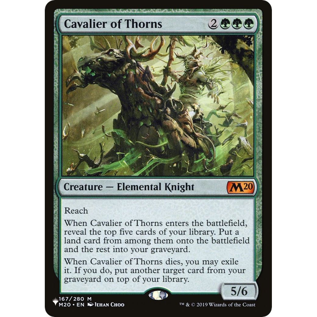 Image for Cavalier of Thorns (167/280) (LIST) - Magic: The Gathering