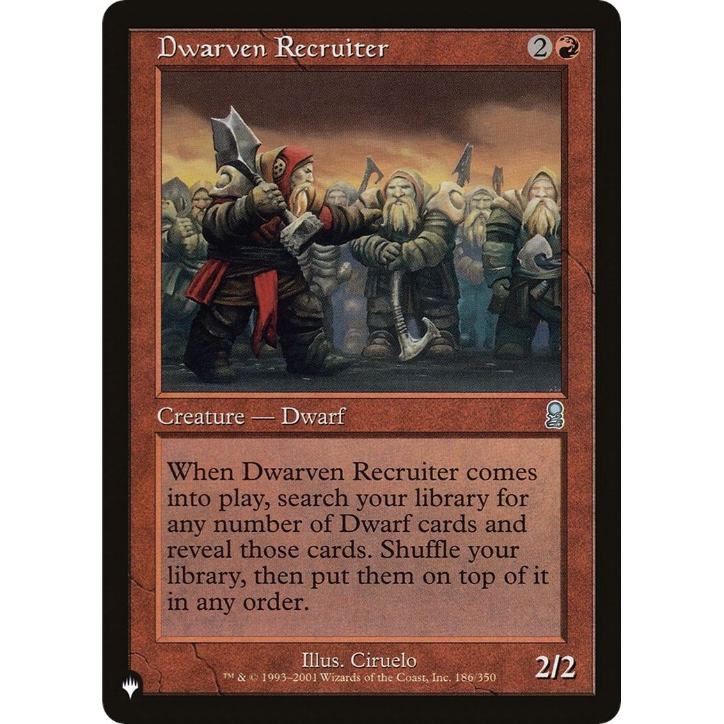 Image for Dwarven Recruiter (186/350) (LIST) - Magic: The Gathering