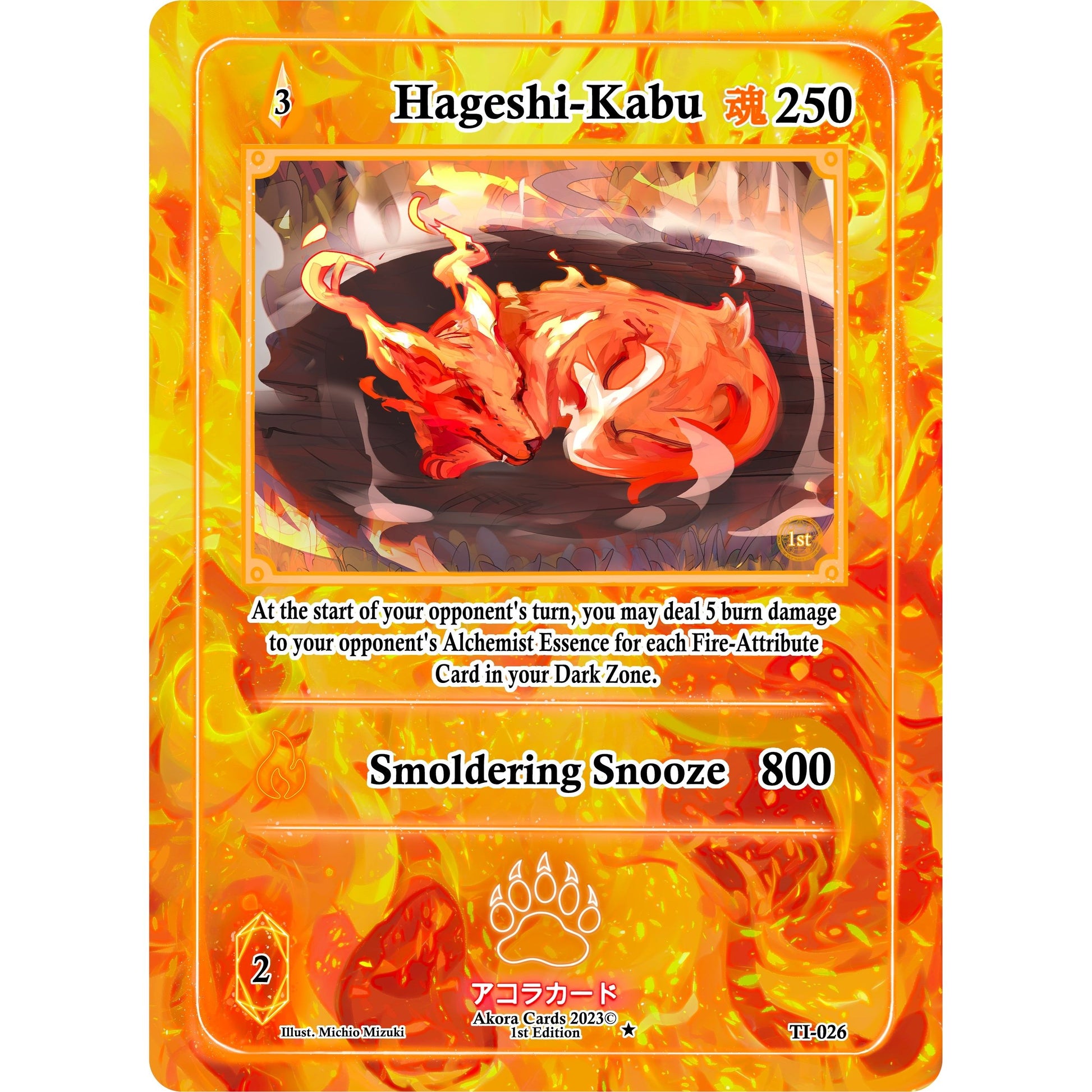 Image for Hageshi-Kabu (TI-026) (TI1E) - Akora TCG