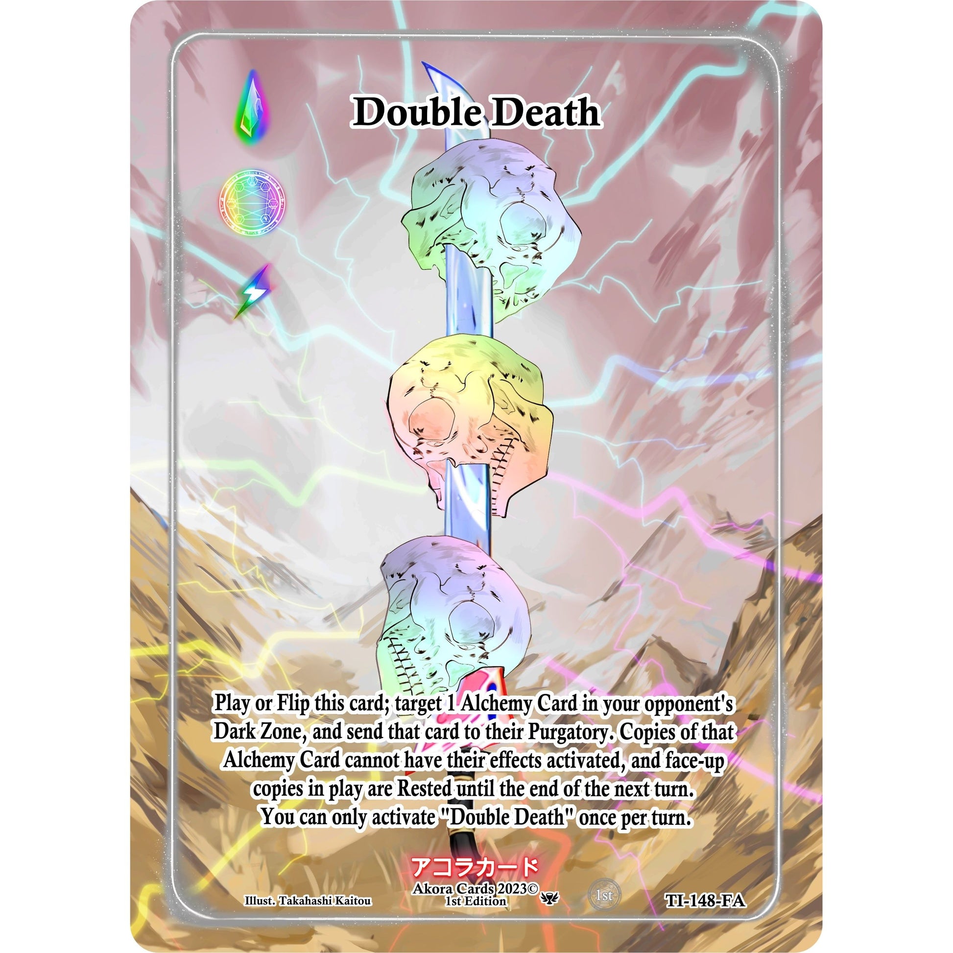 Image for Double Death (Full Art) (TI-148-FA) (TI1E) - Akora TCG