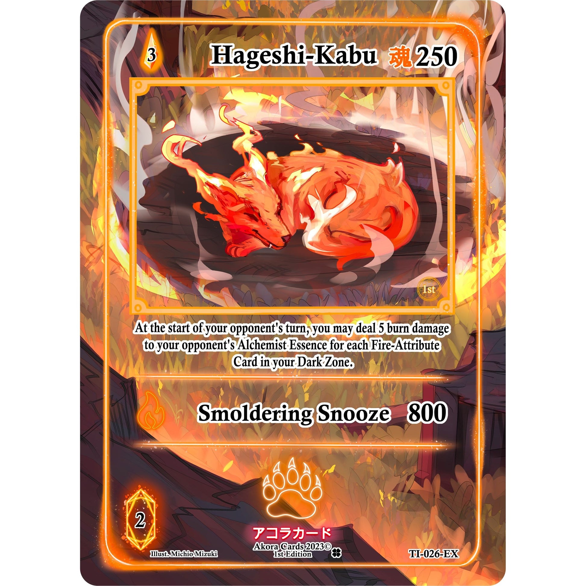 Image for Hageshi-Kabu (Extended Art) (TI-026-EX) (TI1E) - Akora TCG