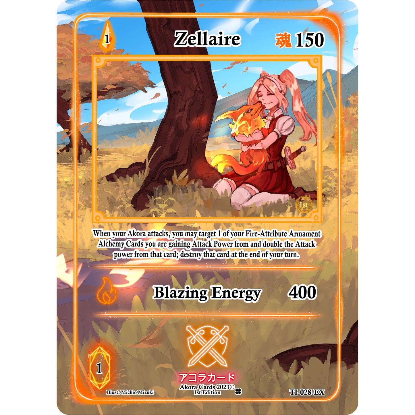 Image for Zellaire (Extended Art) (TI-028-EX) (TI1E) - Akora TCG