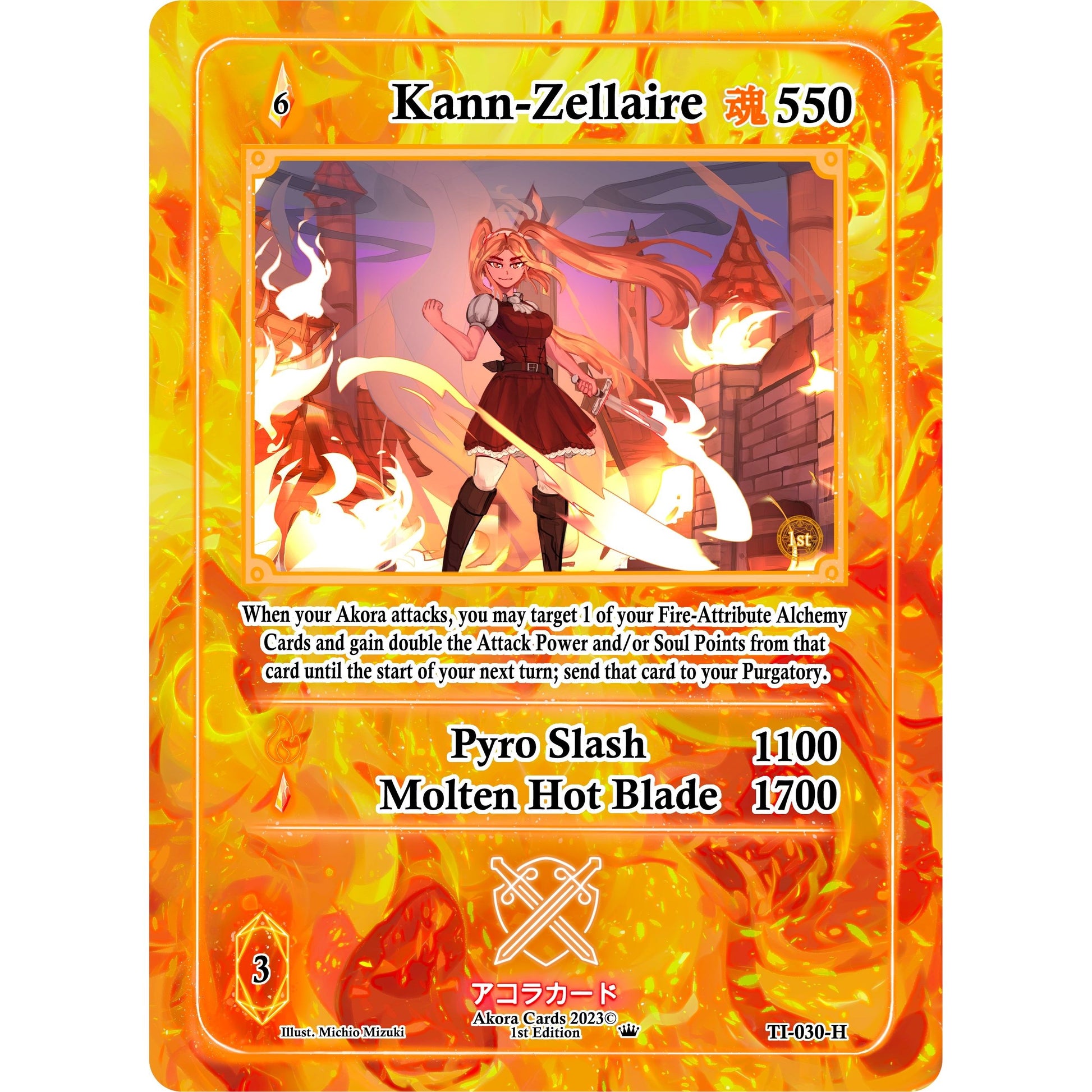 Image for Kann-Zellaire (Holo) (TI-030-H) (TI1E) - Akora TCG