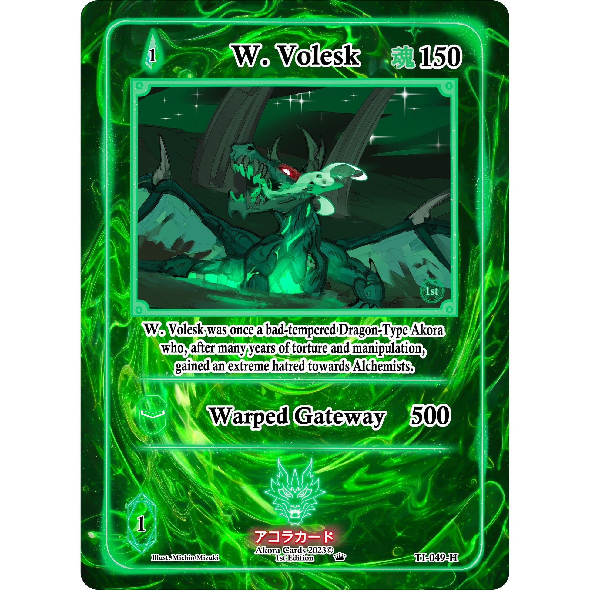 Image for W. Volesk (Holo) (TI-049-H) (TI1E) - Akora TCG
