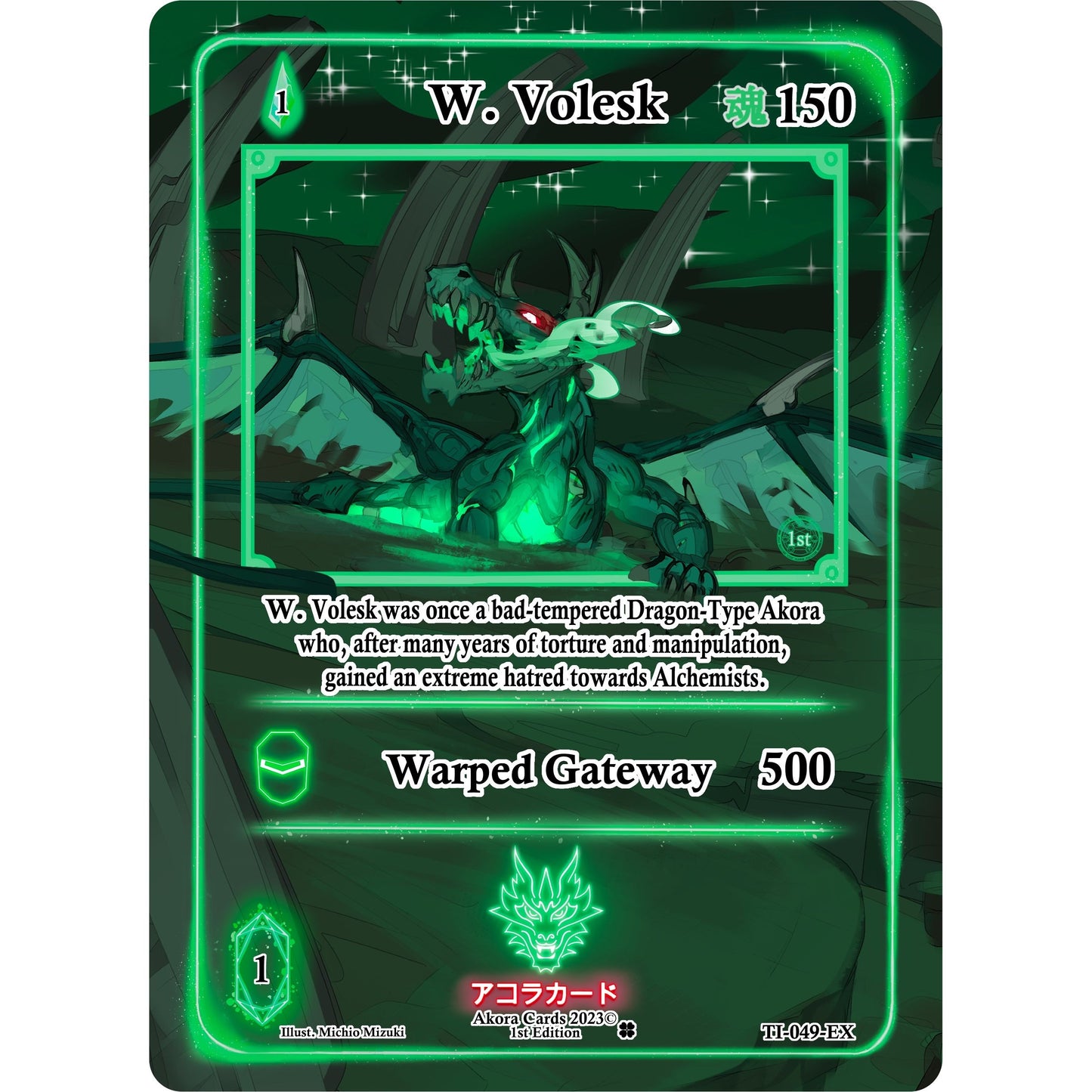 Image for W. Volesk (Extended Art) (TI-049-EX) (TI1E) - Akora TCG