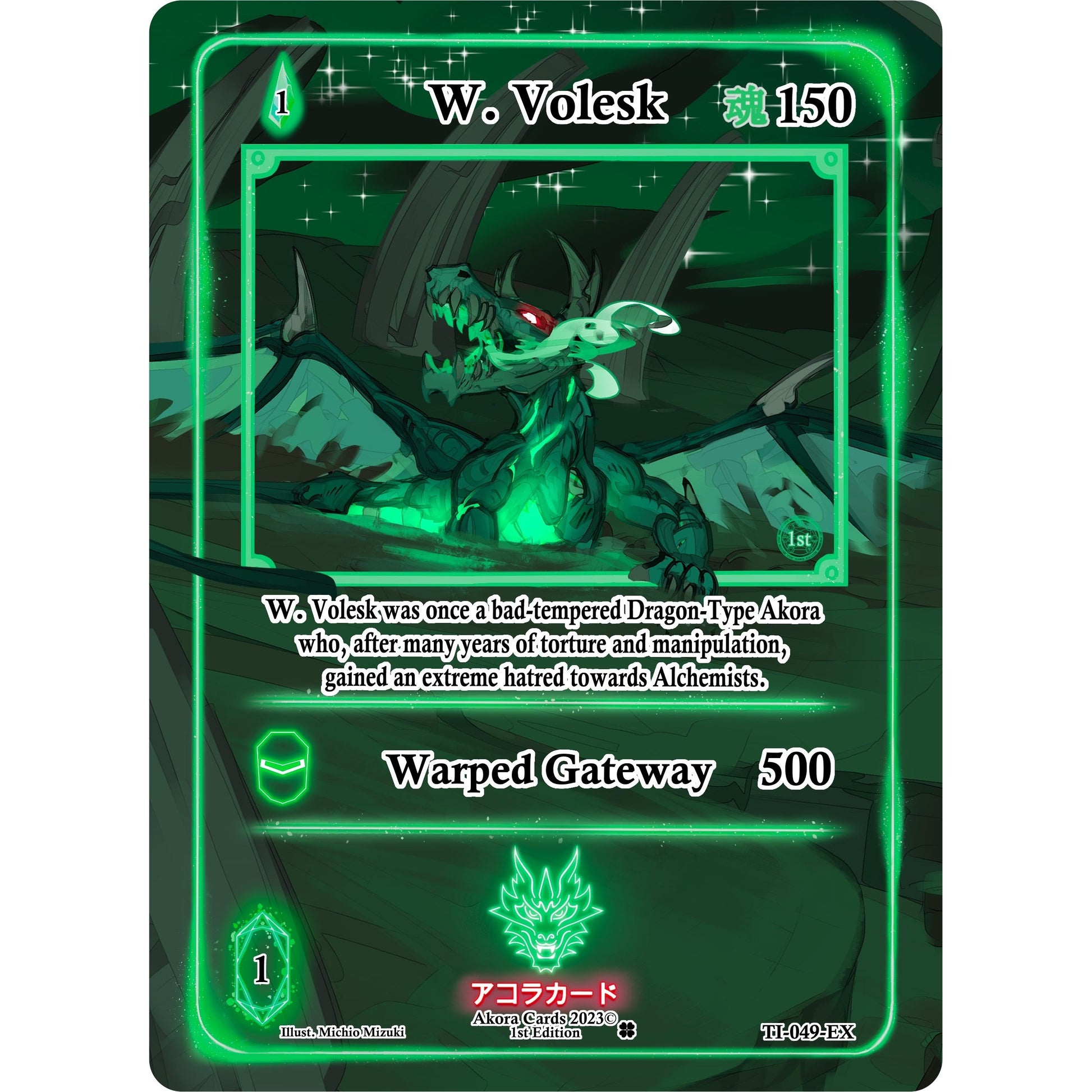 Image for W. Volesk (Extended Art) (TI-049-EX) (TI1E) - Akora TCG