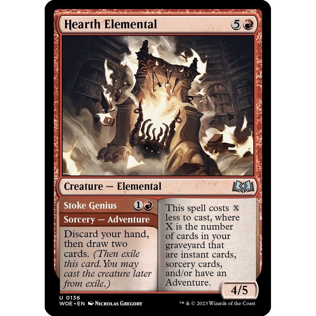 Image for Hearth Elemental (136) (WOE) - Magic: The Gathering