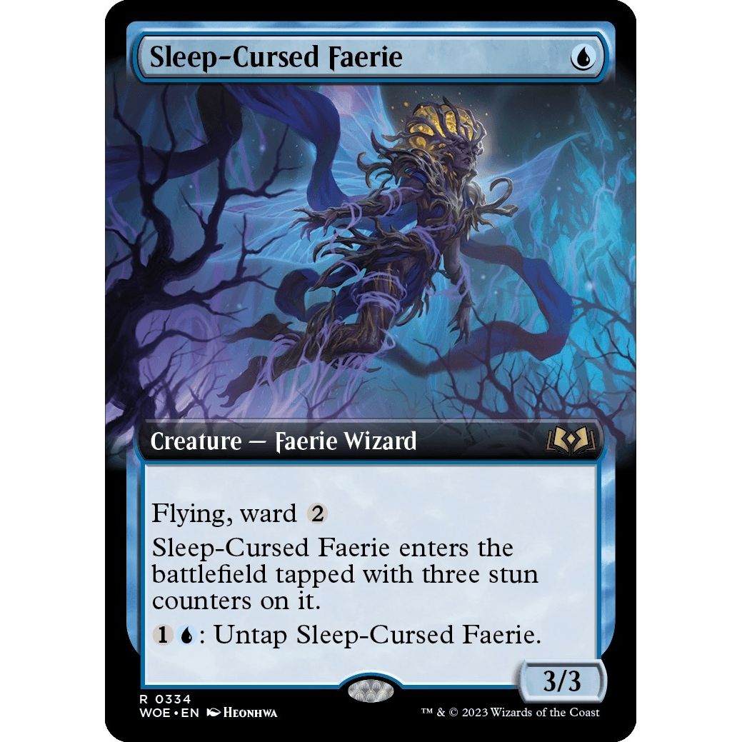 Image for Sleep-Cursed Faerie (Extended Art) (334) (WOE) - Magic: The Gathering
