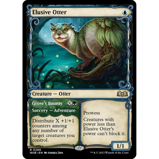 Image for Elusive Otter (Showcase) (289) (WOE) - Magic: The Gathering