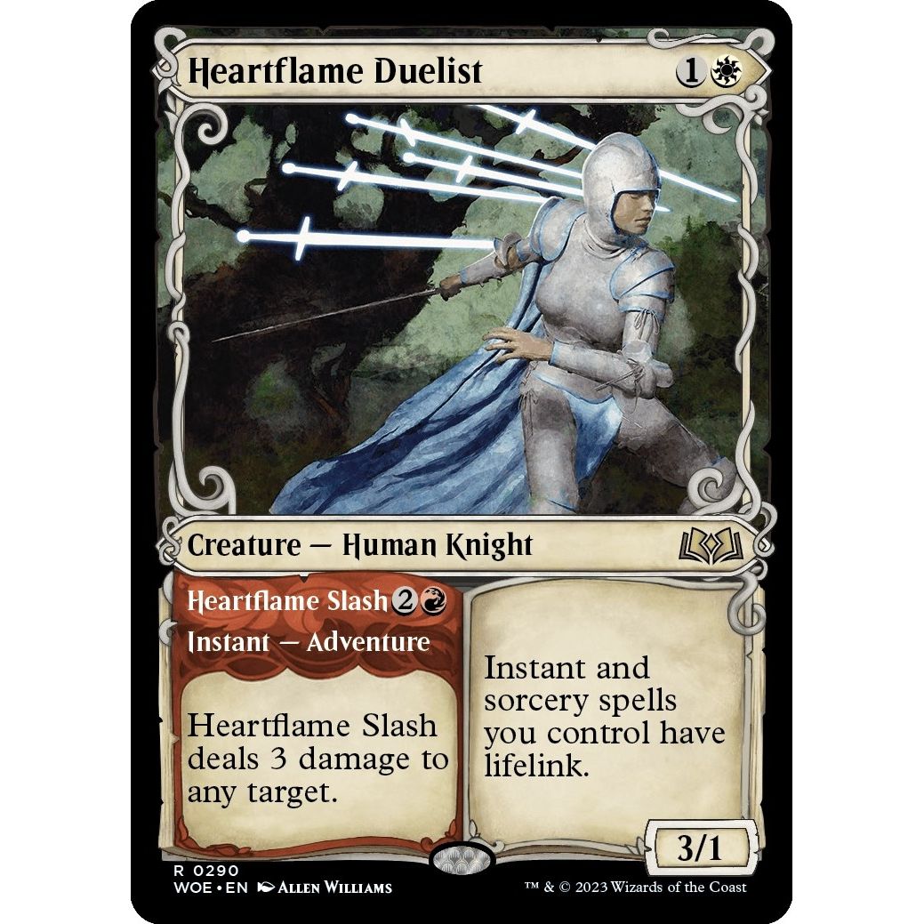 Image for Heartflame Duelist (Showcase) (290) (WOE) - Magic: The Gathering