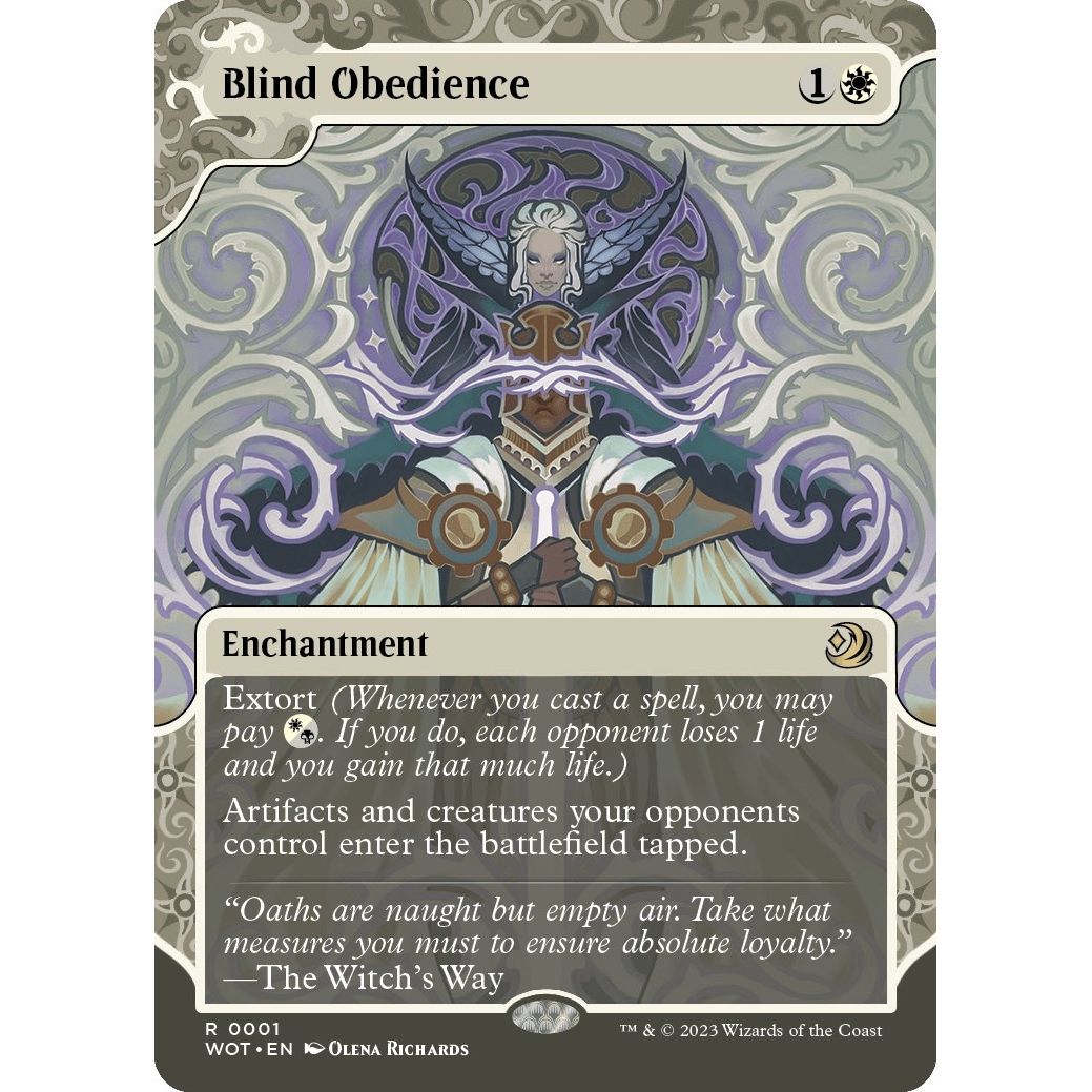 Image for Blind Obedience (1) (WOT) - Magic: The Gathering