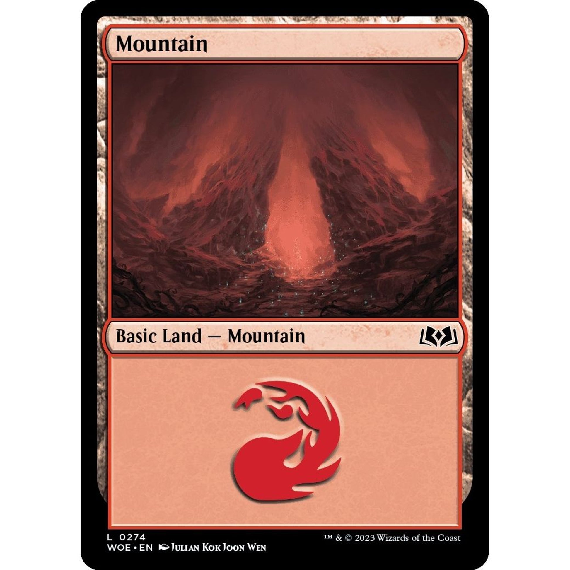 Image for Mountain (0274) (274) (WOE) - Magic: The Gathering