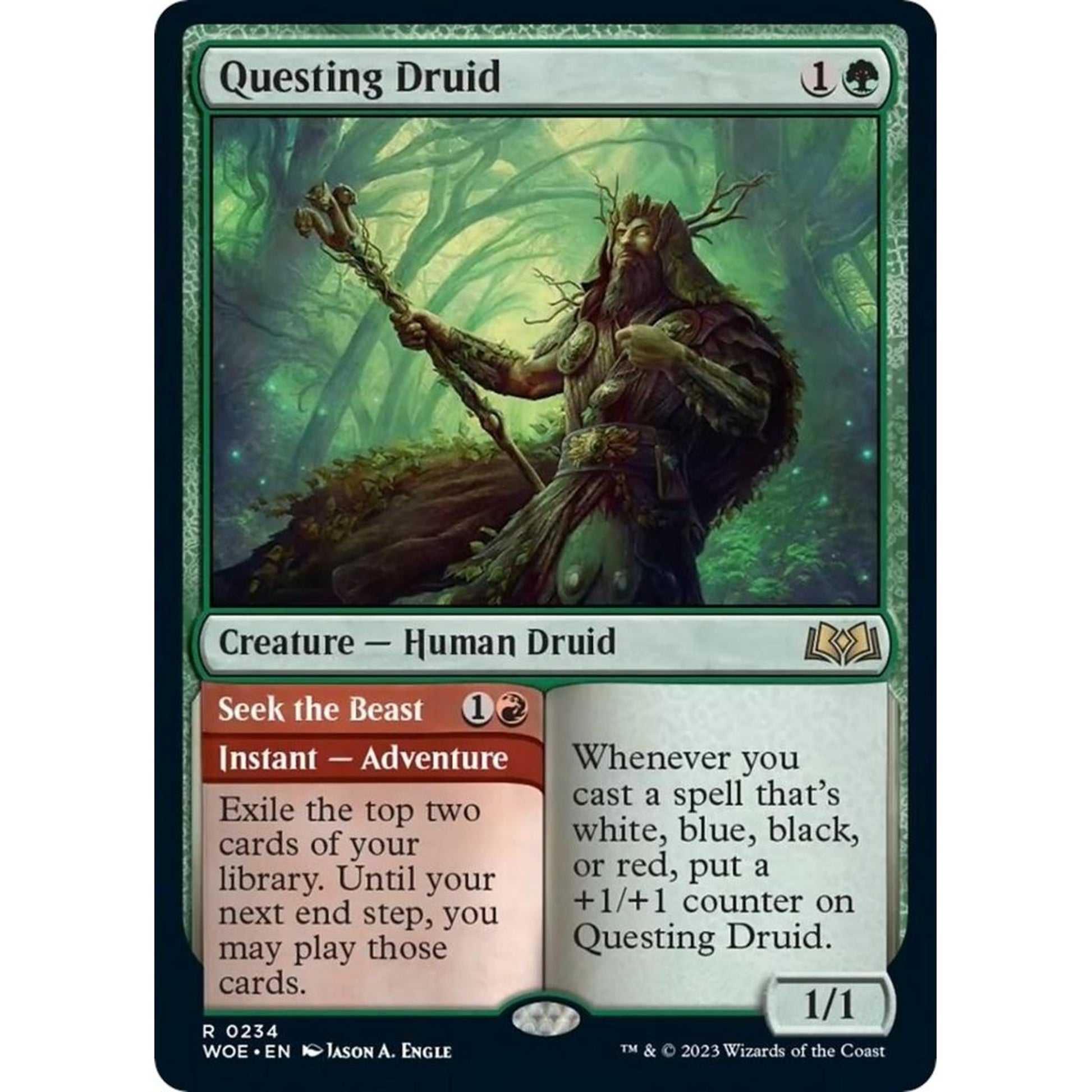 Image for Questing Druid (234) (WOE) - Magic: The Gathering